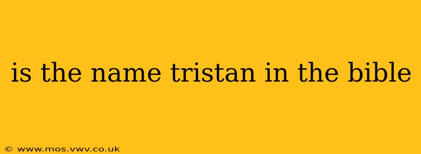 is the name tristan in the bible