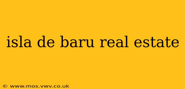 isla de baru real estate