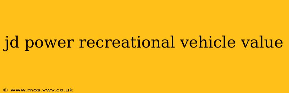 jd power recreational vehicle value