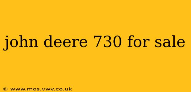 john deere 730 for sale