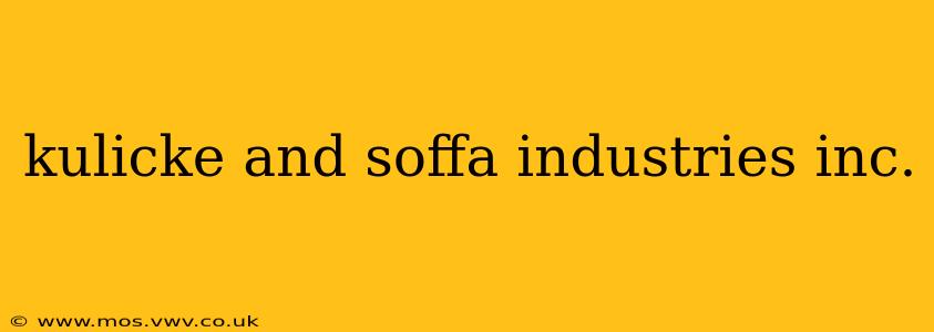 kulicke and soffa industries inc.