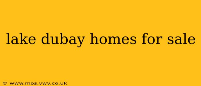 lake dubay homes for sale