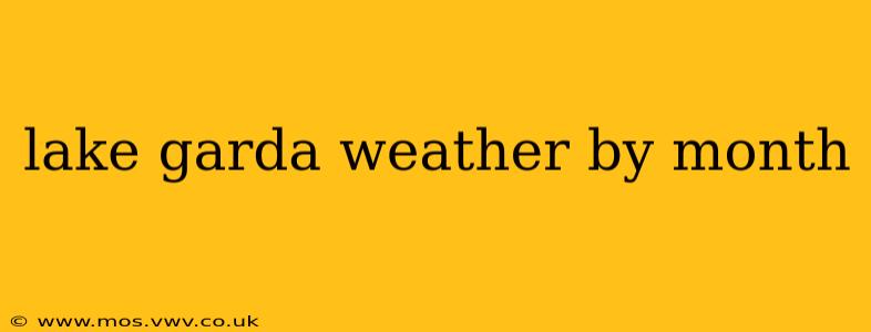 lake garda weather by month