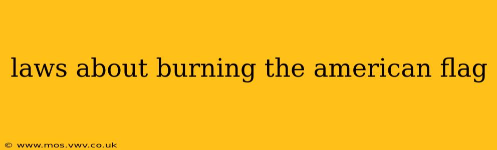 laws about burning the american flag