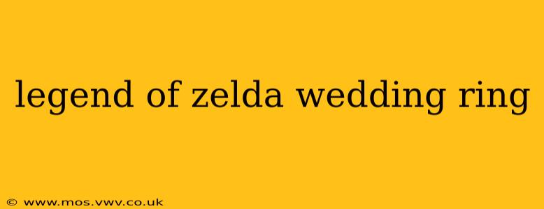 legend of zelda wedding ring