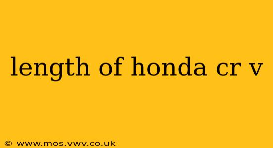 length of honda cr v