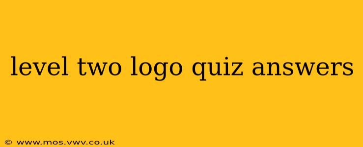 level two logo quiz answers