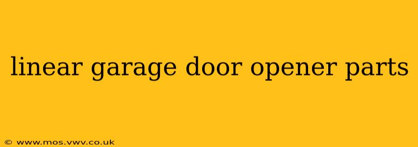 linear garage door opener parts