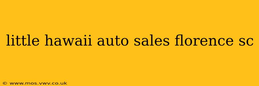 little hawaii auto sales florence sc