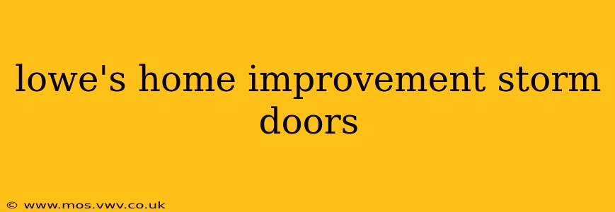 lowe's home improvement storm doors