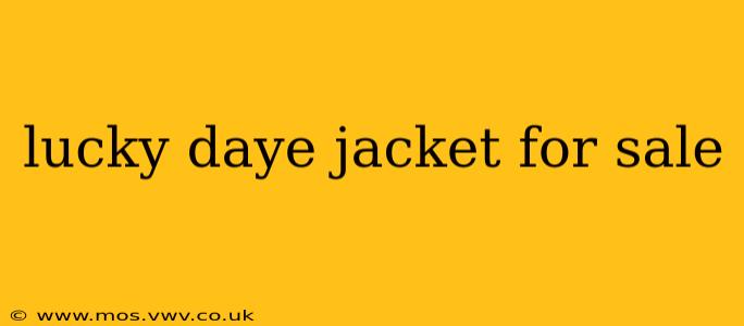 lucky daye jacket for sale