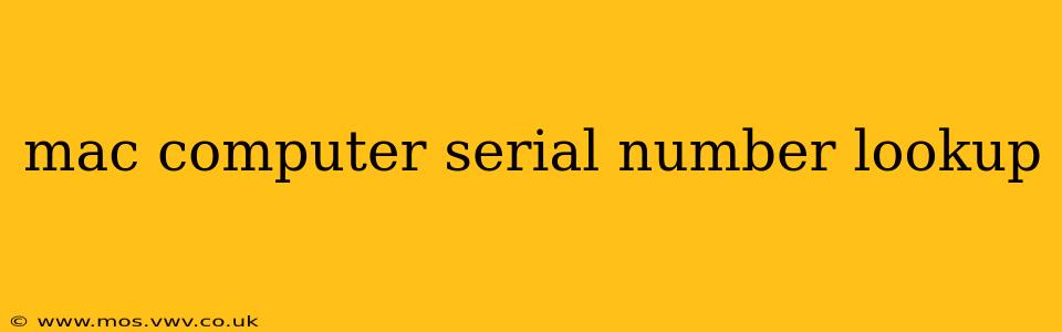 mac computer serial number lookup