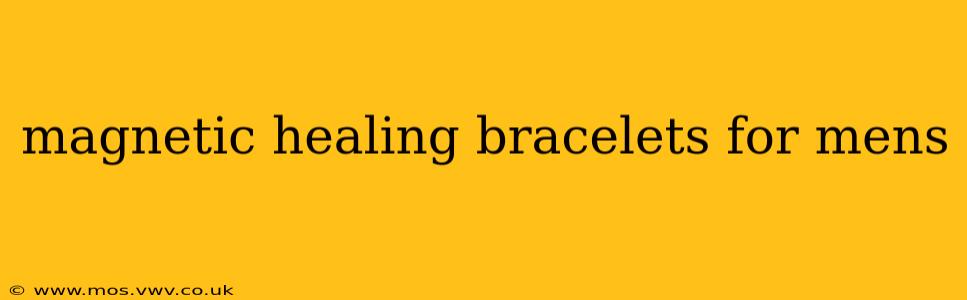 magnetic healing bracelets for mens