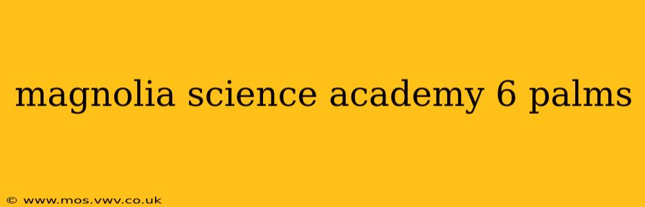 magnolia science academy 6 palms