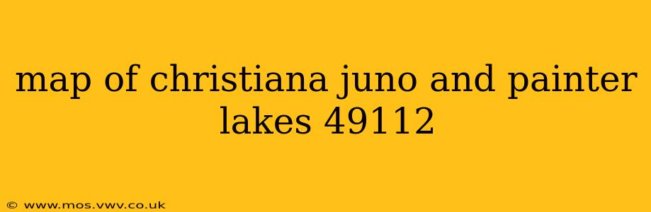 map of christiana juno and painter lakes 49112