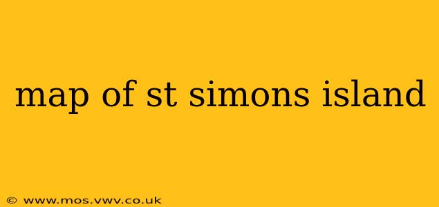 map of st simons island