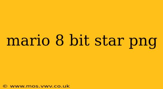 mario 8 bit star png