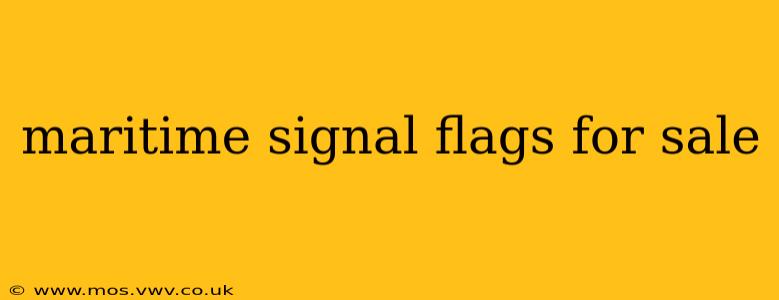 maritime signal flags for sale