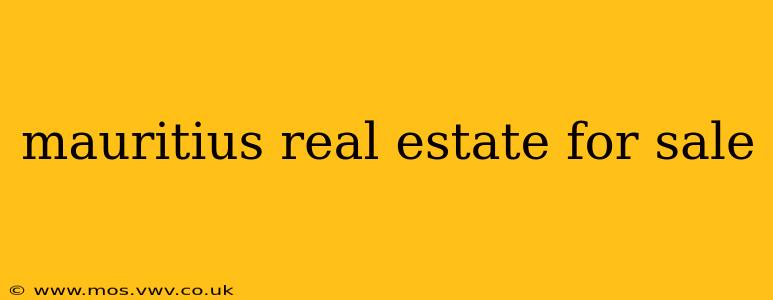 mauritius real estate for sale