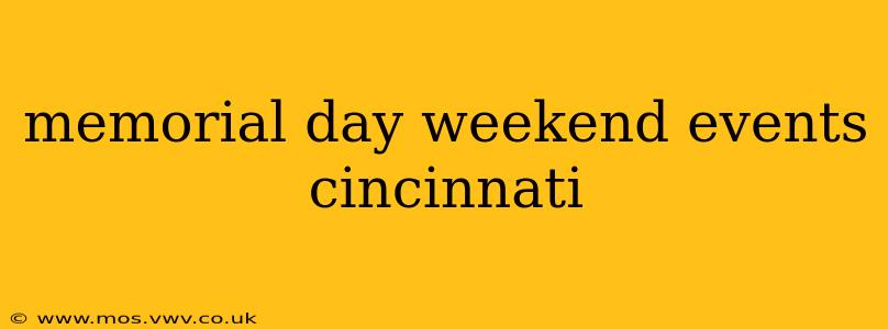 memorial day weekend events cincinnati