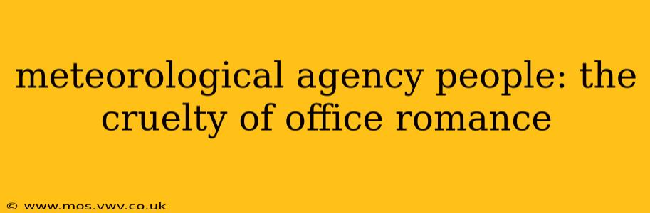 meteorological agency people: the cruelty of office romance