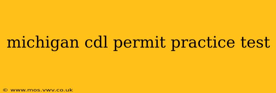 michigan cdl permit practice test