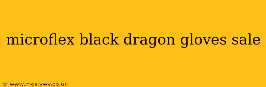 microflex black dragon gloves sale
