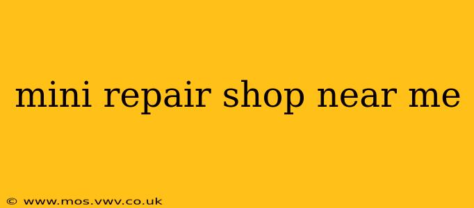 mini repair shop near me