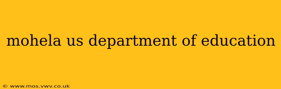 mohela us department of education