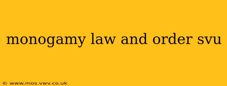 monogamy law and order svu