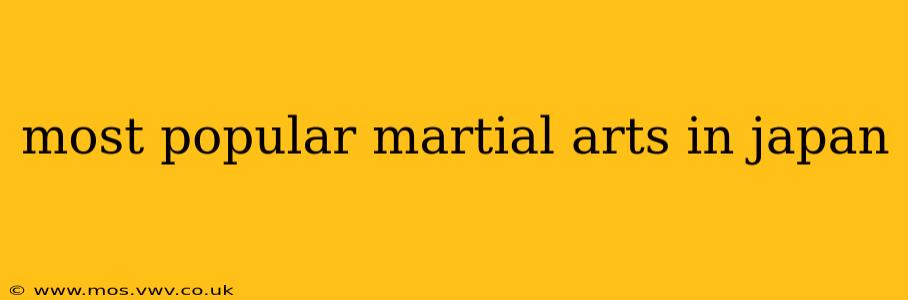 most popular martial arts in japan