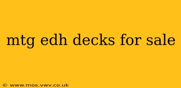 mtg edh decks for sale