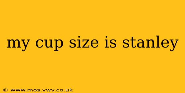 my cup size is stanley
