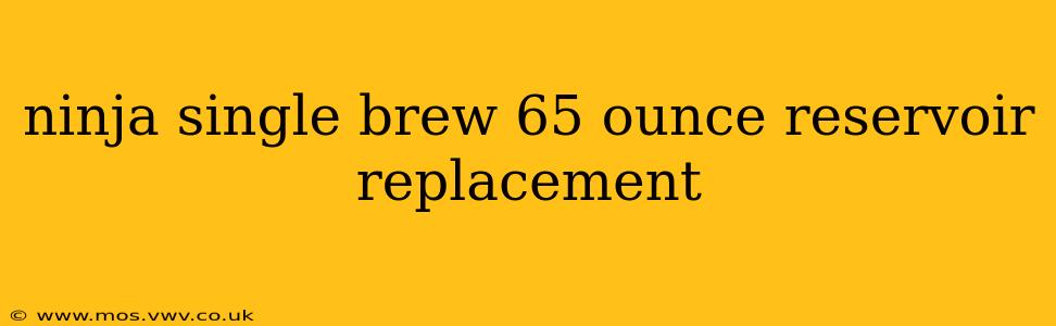 ninja single brew 65 ounce reservoir replacement