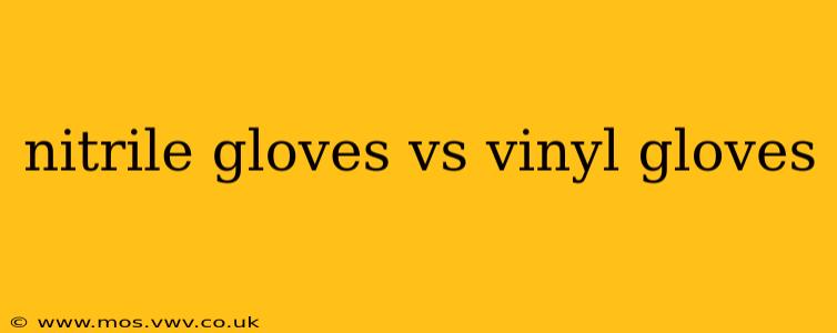 nitrile gloves vs vinyl gloves