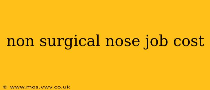 non surgical nose job cost