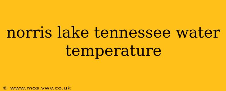 norris lake tennessee water temperature