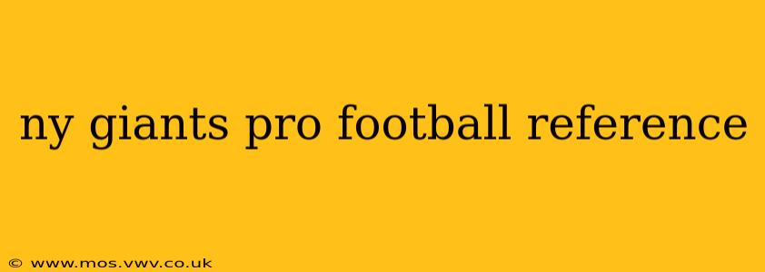 ny giants pro football reference