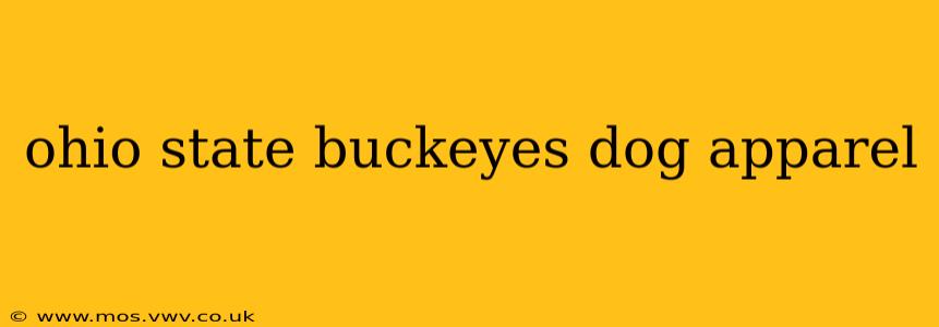 ohio state buckeyes dog apparel