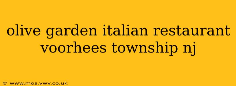 olive garden italian restaurant voorhees township nj