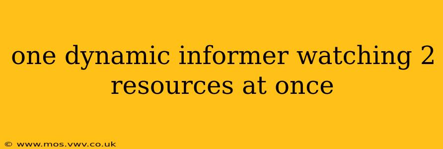 one dynamic informer watching 2 resources at once