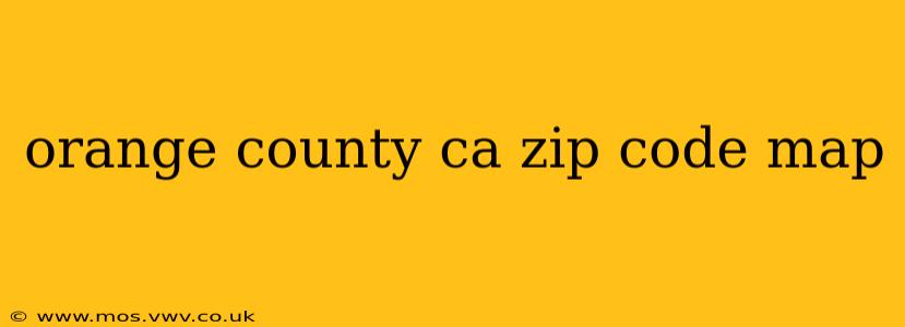 orange county ca zip code map