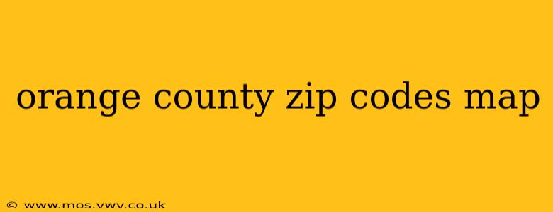 orange county zip codes map