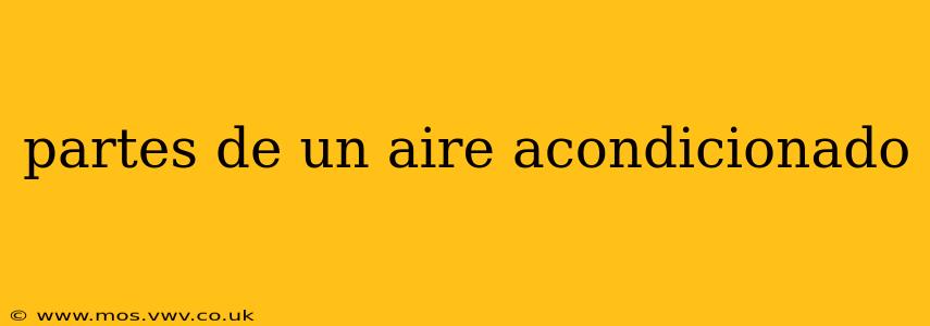 partes de un aire acondicionado