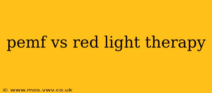pemf vs red light therapy