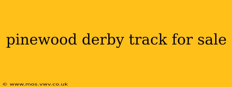 pinewood derby track for sale