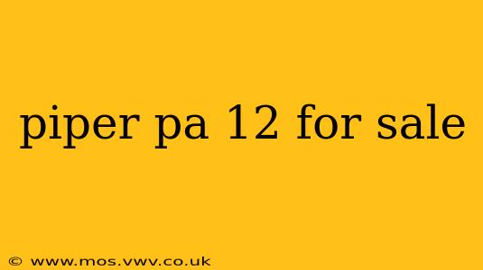 piper pa 12 for sale