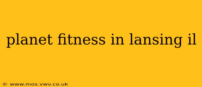 planet fitness in lansing il
