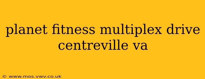 planet fitness multiplex drive centreville va