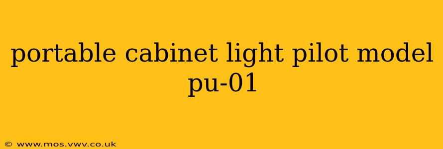 portable cabinet light pilot model pu-01